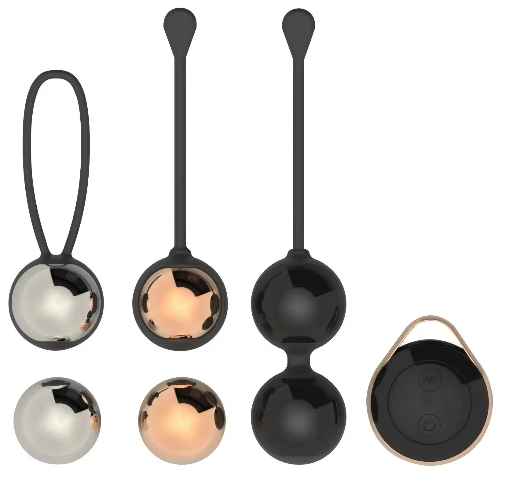 Remote Control Electric Kegel Balls Set Metal Vibrating for Sexual Health and Muscle Training