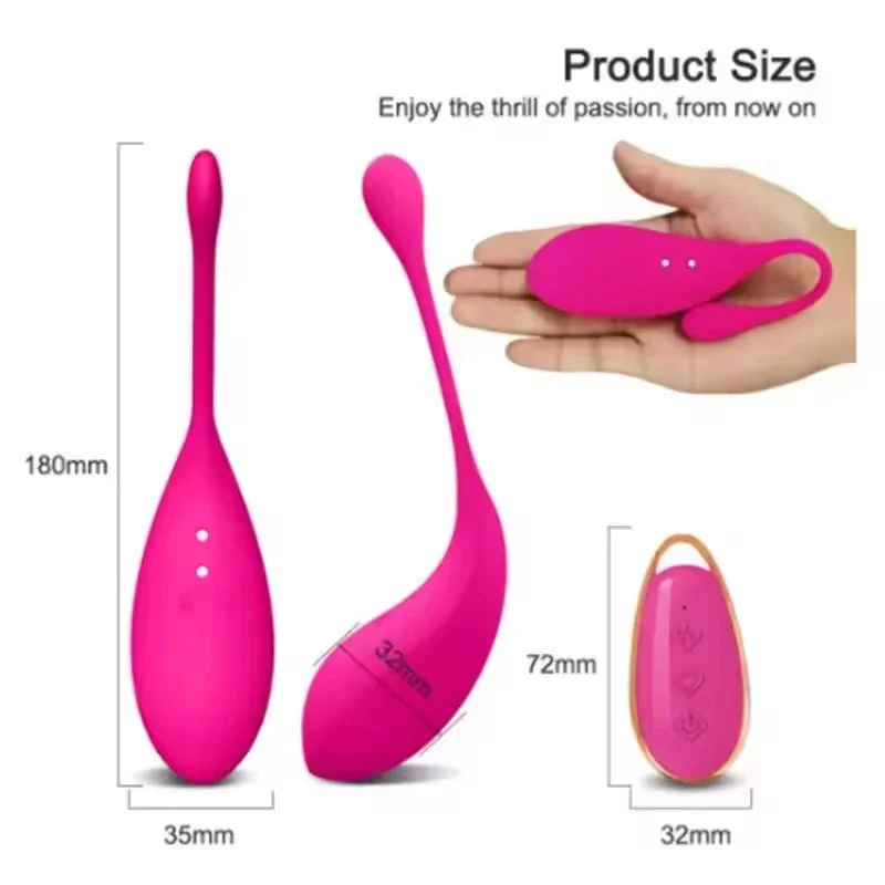 Wearable for Vibrator 10 Frequencies Rechargeable Silicone Waterproof Women's Masturbation Kegel Exercise Remote