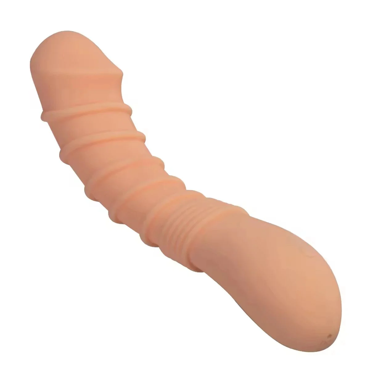 Wild Ribbed Vibe Sex Toy 10 Vibration Functions One-Key Burst IPX5 Waterproof USB Rechargeable Flesh Black