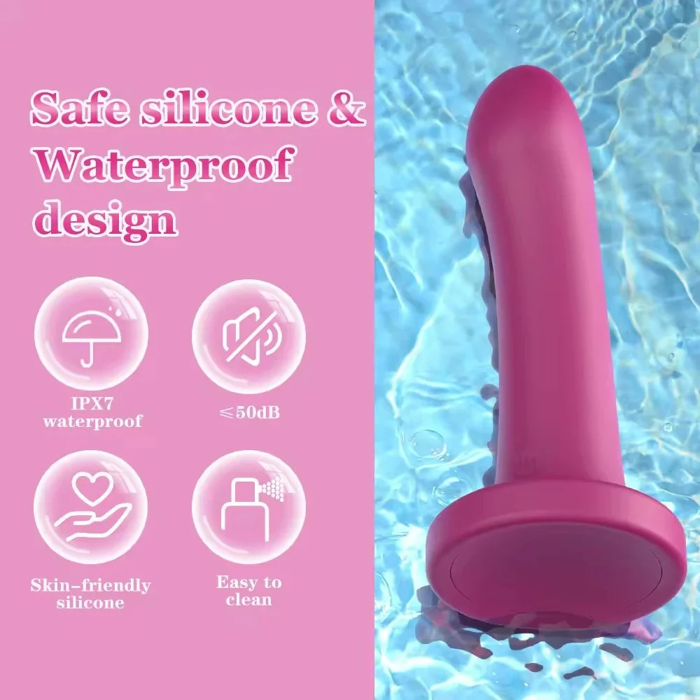 Remote Control Strapless Strap on Vibrator Silicone Lesbian Vibrator Type for Women