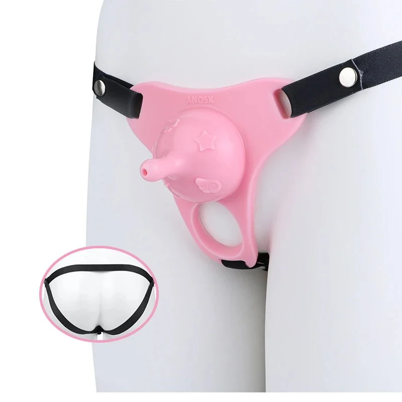 Male Penis Cage with Urination Access Design Safe Silicone Material 2-Way Wearable Male Chastity Device