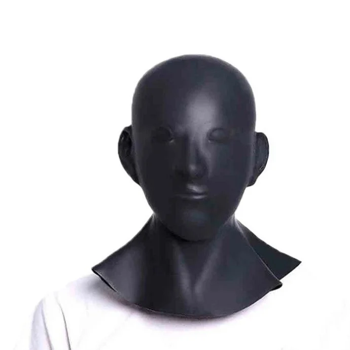 Sexy Training Fully Closed Open Mouth Head Cover Exposed Eyes 100% Waterproof Eco-Friendly Men Women Slave Suffocating
