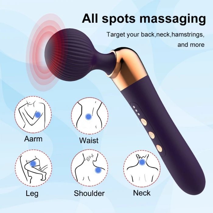 New Design Electric USB Power Body and Neck Vibrator 10-Speed Elbow Clit Wand Massager USB Vaginal Vibrators