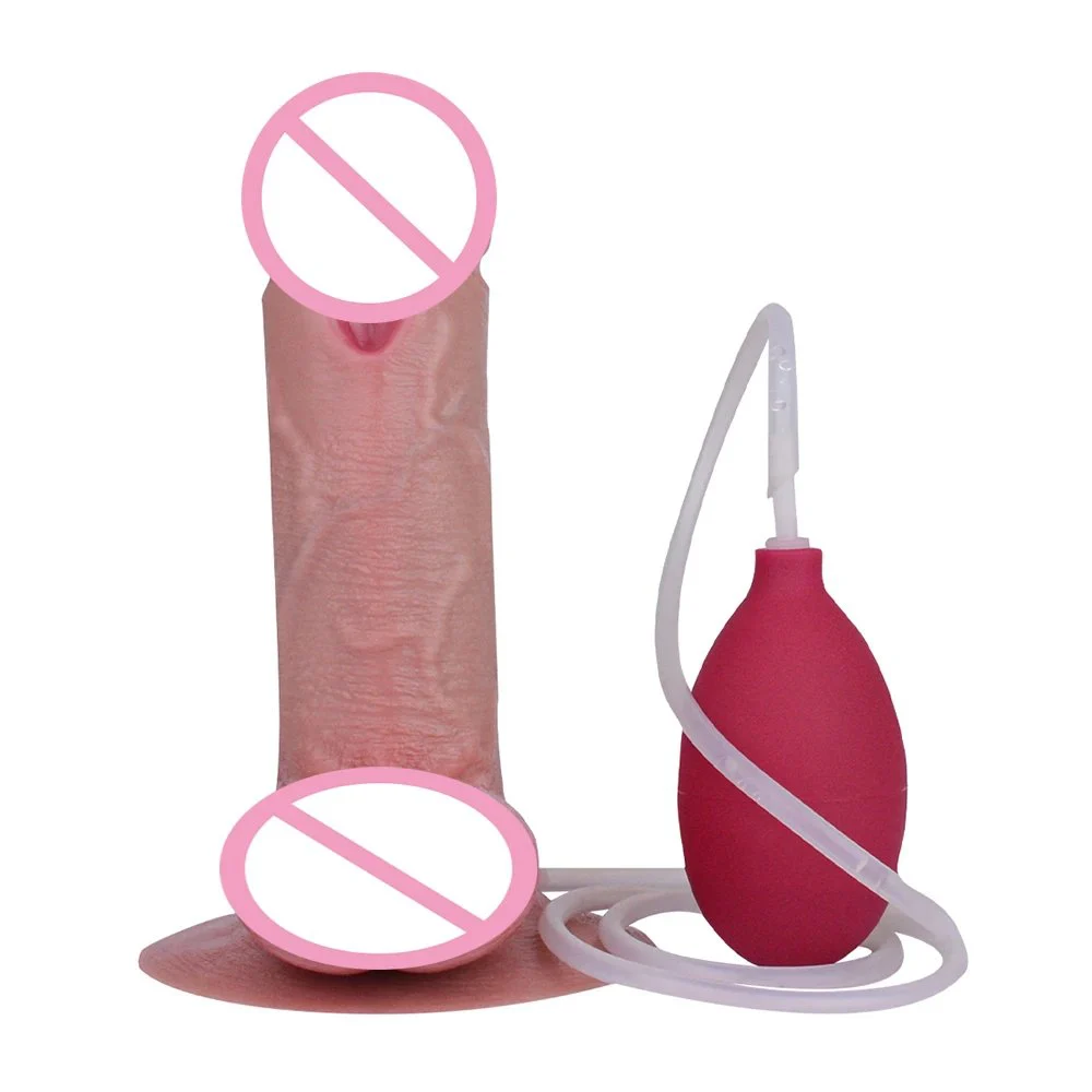 Ejaculation Dildo Artificial Squirting Dildo Soft Silicone Penis Massage Vaginal Simulation Dildo Sex Toys