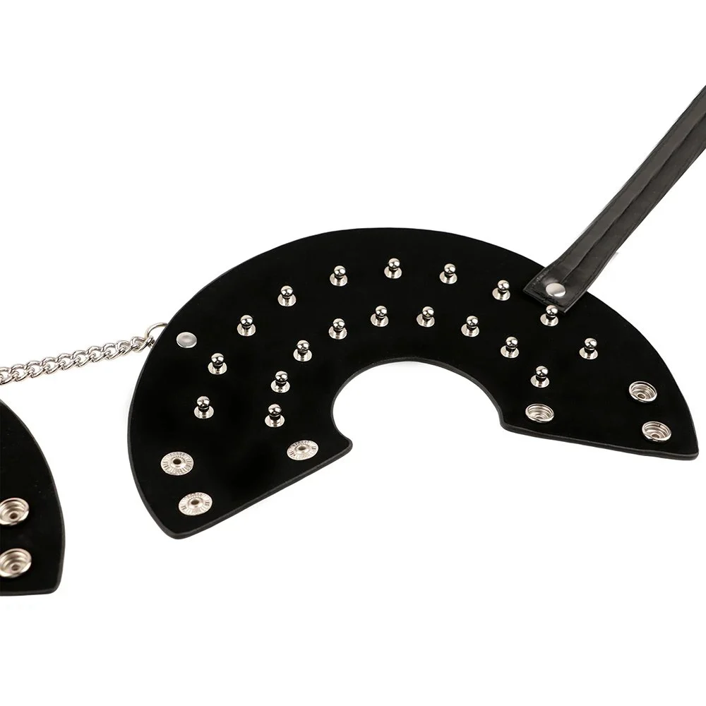 Leather Bra Bondage Metal Rivet Female Breast Fetish Pain Couples Flirting Supplies Wear Sex Toys
