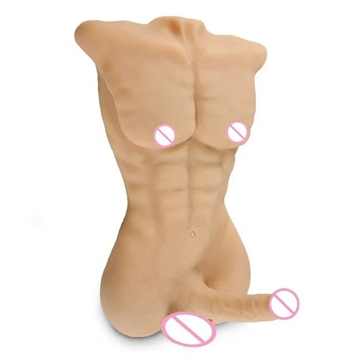 Realistic Half Body Silicone Male Sex Doll for Adult Men Women Masturbation Product