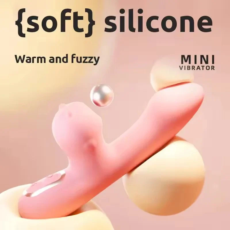 Heated Constant Temperature Rechargeable Vibrator, Sex Toy, Female Rabbit Vibrator with Stimulation