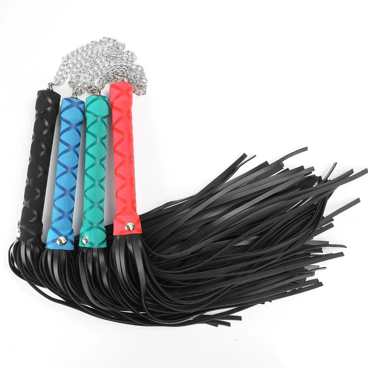 PU Leather Braided Design Whip Bondage Sex Whip Slave Restraint Toy Suitable for Female Couples' Buttocks Spanking