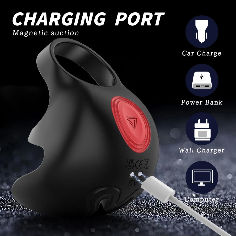 Cock Ring Male Vibration Massager Egg Penis Stimulation Toy Adult Intimate Sex Accessory for Men