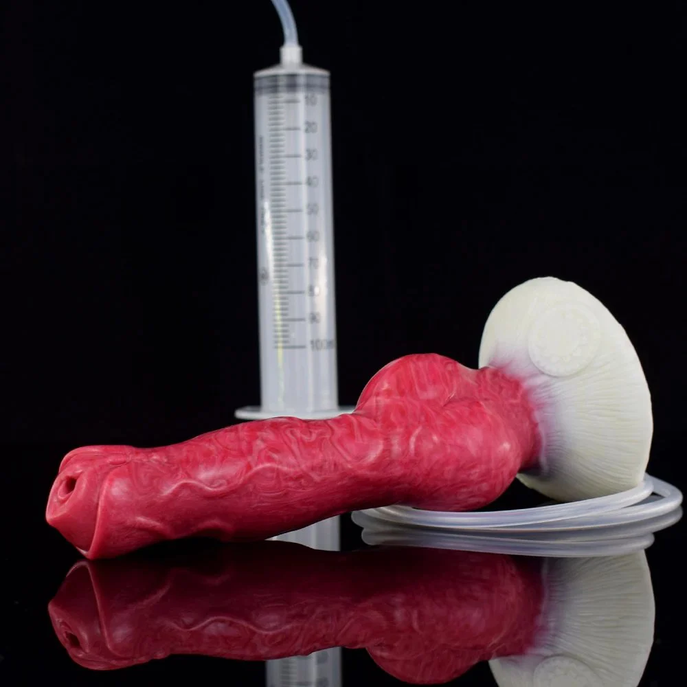 Fantasy Animal Adult Toys for Women Monster Squirting Dildos Ejaculating Dildo With Injectors Enema Bulb