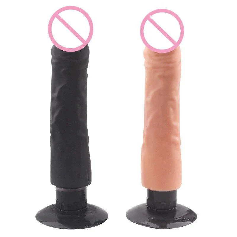 Female Masturbation TPE Suction Cup Realistic Dildo Vibrator Sex Toys for Women
