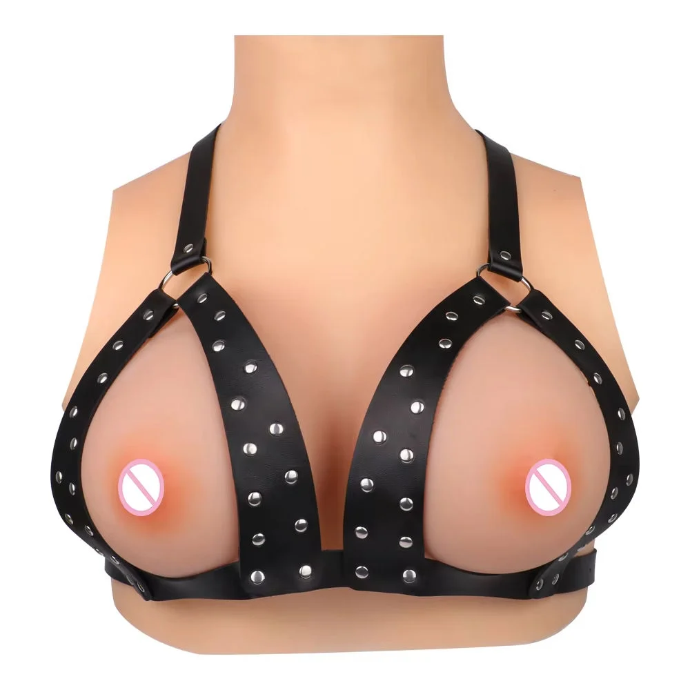 Leather-material Goddess-style Erotic Corset Designed to Restrain the Female Bust, a High-end Corset