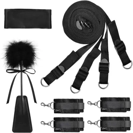 Lovers Flirting Sex Toy Restraint Kit Slave Sexy Under Mattress Restraint Bondage Set With Wrist Ankle Cuff