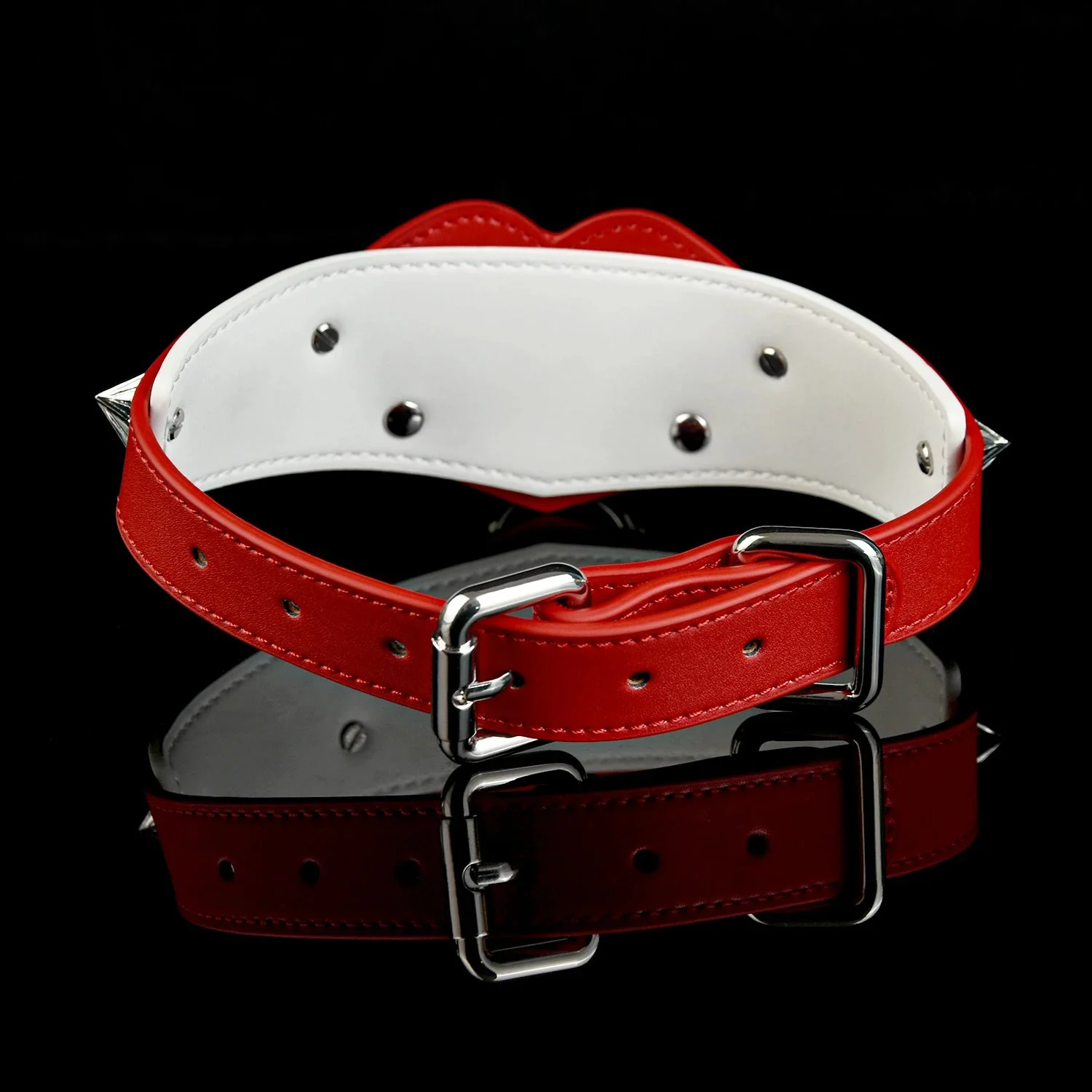 Loyalty Contract Leash Submissive's Game Reward Soft PU Leather Material Punishment Collar for 18+ Couples