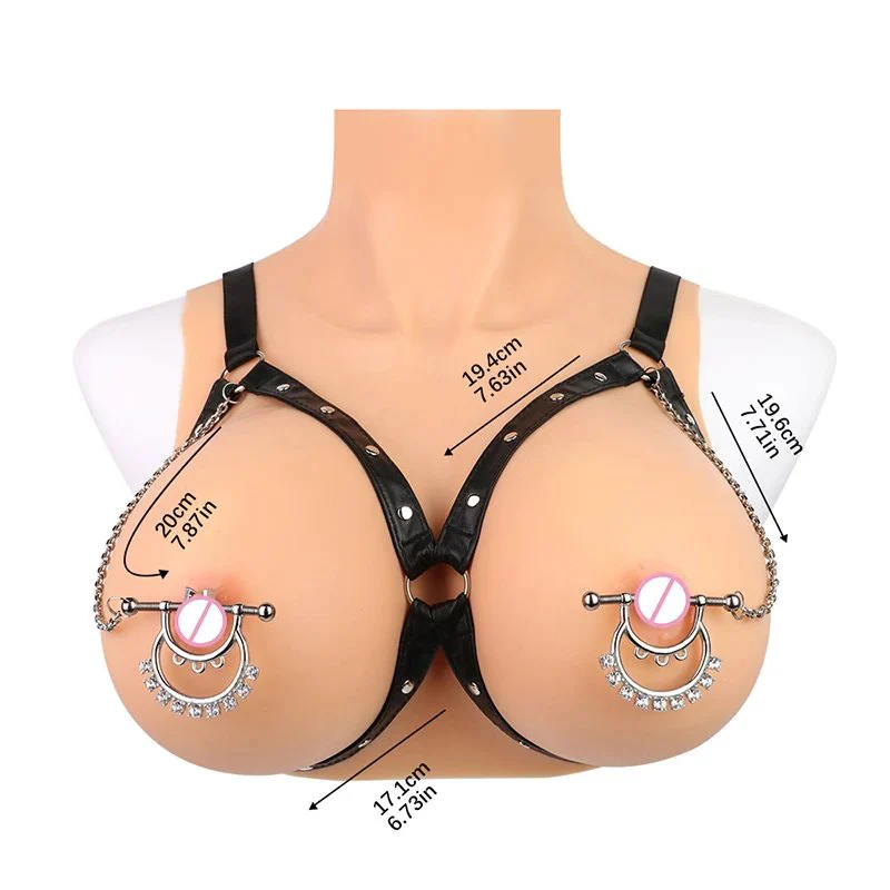 New Stainless Steel Nipple Clamps with Soft PU Straps Advanced Adult Sex Nipple Clamps for Games for Man Woman