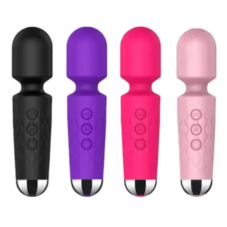 USB Rechargeable AV Mini Wand Massager for Women Adult Sex Toys