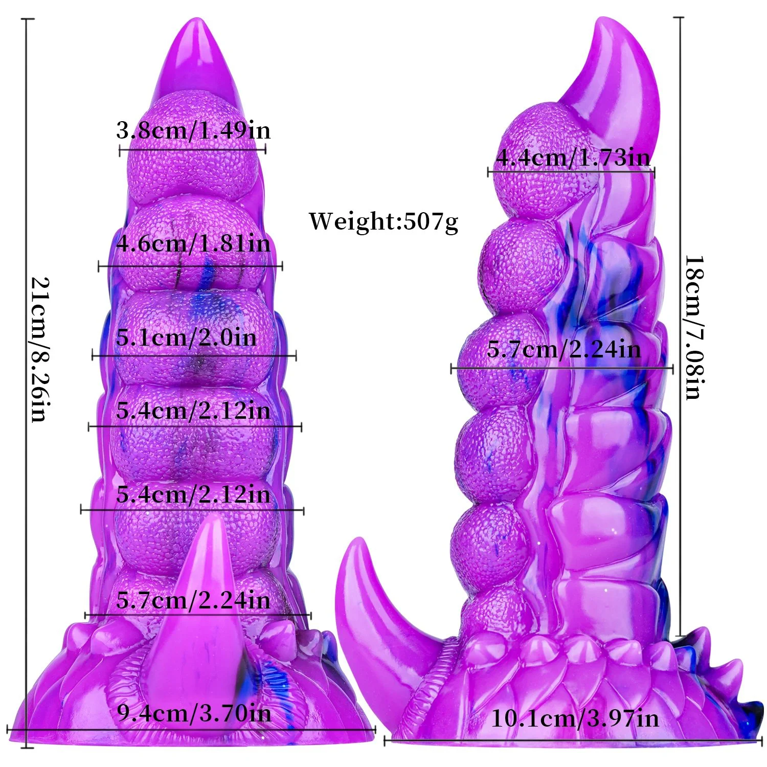 Remote Control Vibrating Silicone G-Spot Dildo 10 Vibrations 100% Waterproof USB Rechargeable Soft Beginner-Friendly Strong