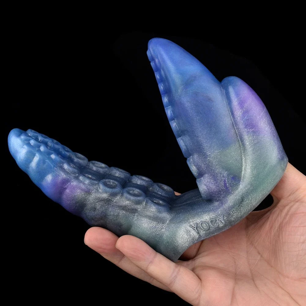 Silicone Hollow Octopus Suction Cups Vibrating Finger Set G Point Female Massage Masturbator Vibrating Set Adult Sex Toys
