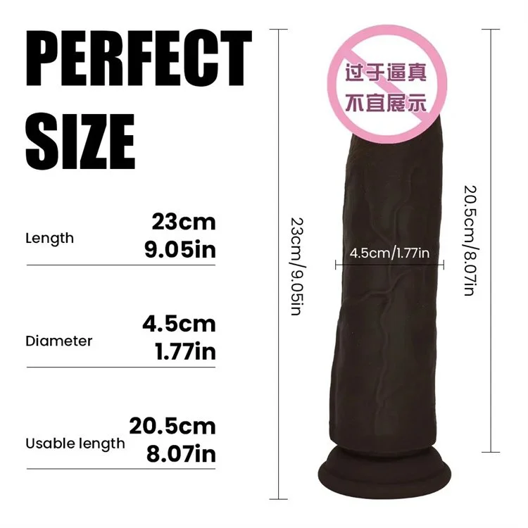 Female Masturbation Soft Realistic Huge Double Layer Liquid Silicone Dildo Sex Toys for Women
