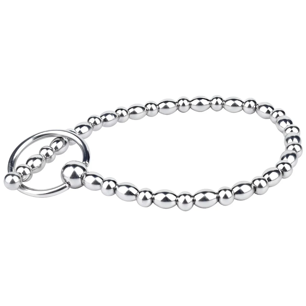 Male 33cm Penis Beads Urethral Dilator Massage Stick Stainless Steel Prostate Massager Delay Masturbation Sex Toys for Men
