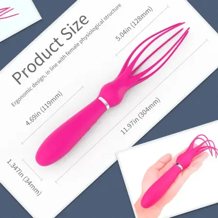 Vibrator Octopus Sexy Flirting Whip Handle SM Whip Sex Toy for Couple Play Spanking