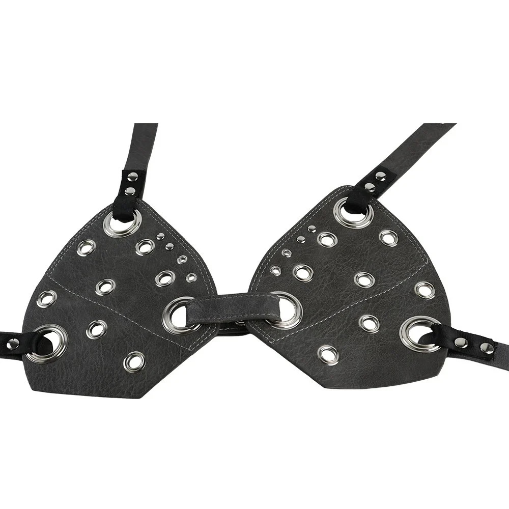 Leather Bra Breast Metal Nipple Clamps Female Breast Fun Couple Flirting Products Fetish Game Sex Toys
