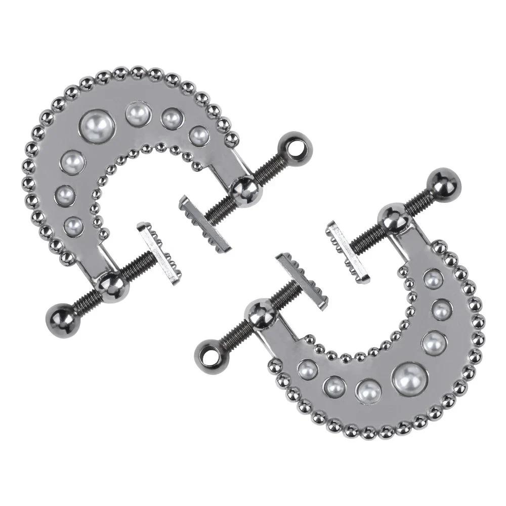 Nipple Clamps Three Accessories Matched Sawtooth Shape Nipple Clips for 18+ Adult