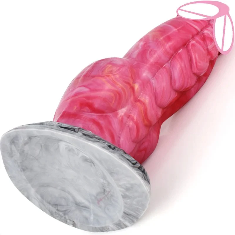 Big Huge Knot Dragon Dildo Anal Toy Male Fantasy Silicone Butt Plug Sex Toys