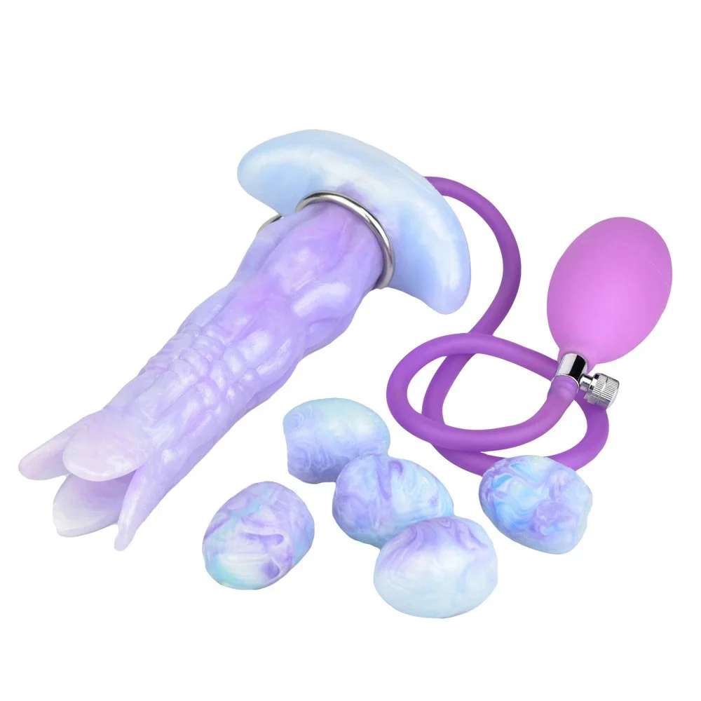 Fantasy Ovipositor Dildo with Eggs, Ovipositor Dildo with Gelatin Egg Shapes,Fantasy Alien Sex Toy for Women monster Dildo