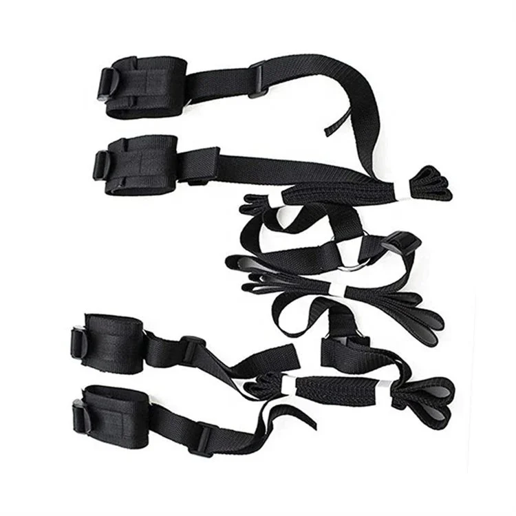 Nylon Bondage Slave Belts Games Adult Sex Toys Bed Restraint System Bondage