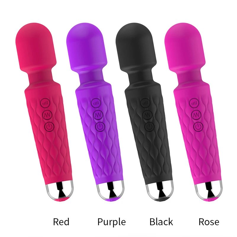 Waterproof USB Rechargeable 20 Vibration Clitoral Stimulator AV Wand Massage Vibrator Sex Toys for Women
