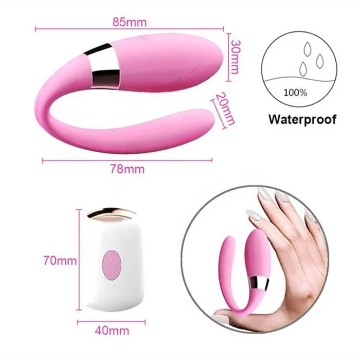 USB Rechargeable Mini U-Shaped Vibrator 10 Frequencies for Couples G-Spot Massage Wearable Bullet Vibrator
