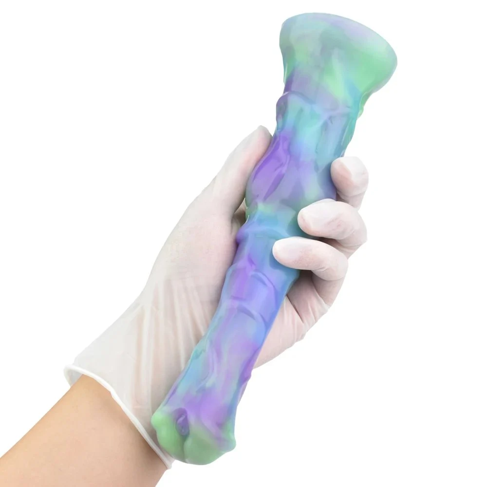 Big Animal Sex Toys Horse Dildo Lotus Color Realistic Monster Dildo Base for Hands Free Adult Toy