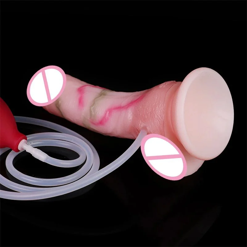 Fantasy Realistic Adult Toys for Women Monster Squirting Dildos Ejaculating Dildo With Injectors Enema Bulb