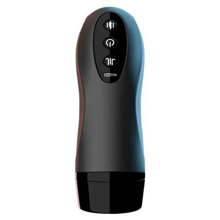 Male Auto Masturbation Cup with 10 Vibration Modes Silent Realistic TPE Male Toy Heating Suction Function Airplane Cup