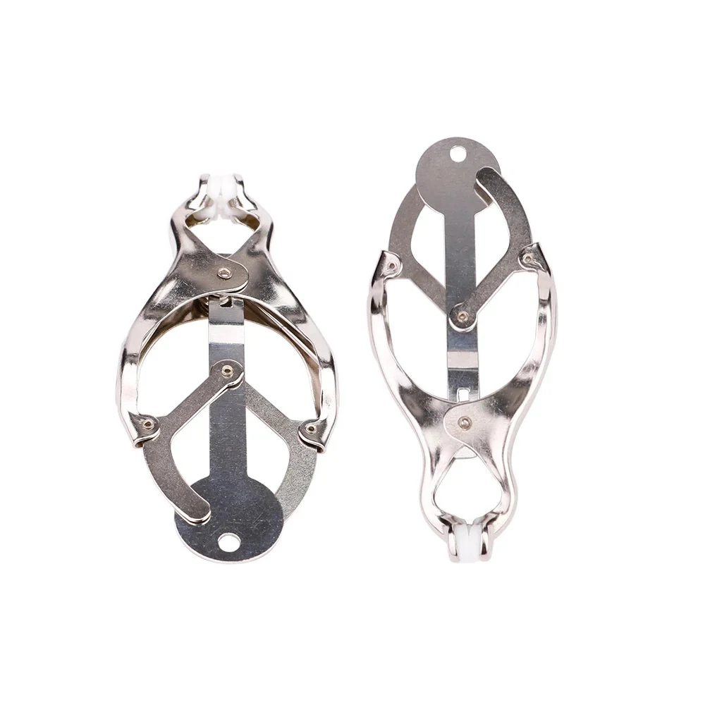 Nipple Clamp Adjustable Pressure Pearl Body Chains Necklace Stainless Steel Nipple Clips Non Piercing Body Jewelry Sex Toys