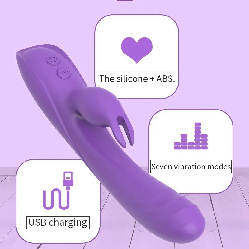 Vibrating Rod Double Head Electric Female G-point Stimulation Masturbator Adult Sex Toy