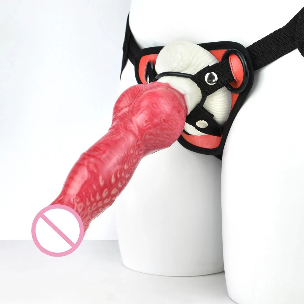 Female Lesbian Realistic Strapon Huge Dildo Wearable Penis Double Strap on Anal Dildo for Lesbian Women Sex Toys