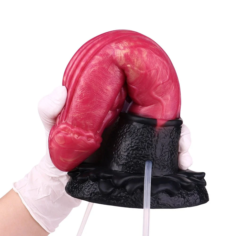 Fantasy Monster Dildo Inflatable Squirting Dildo Soft Silicone Dildo Female Sex Masturbation Adult Sex Toy