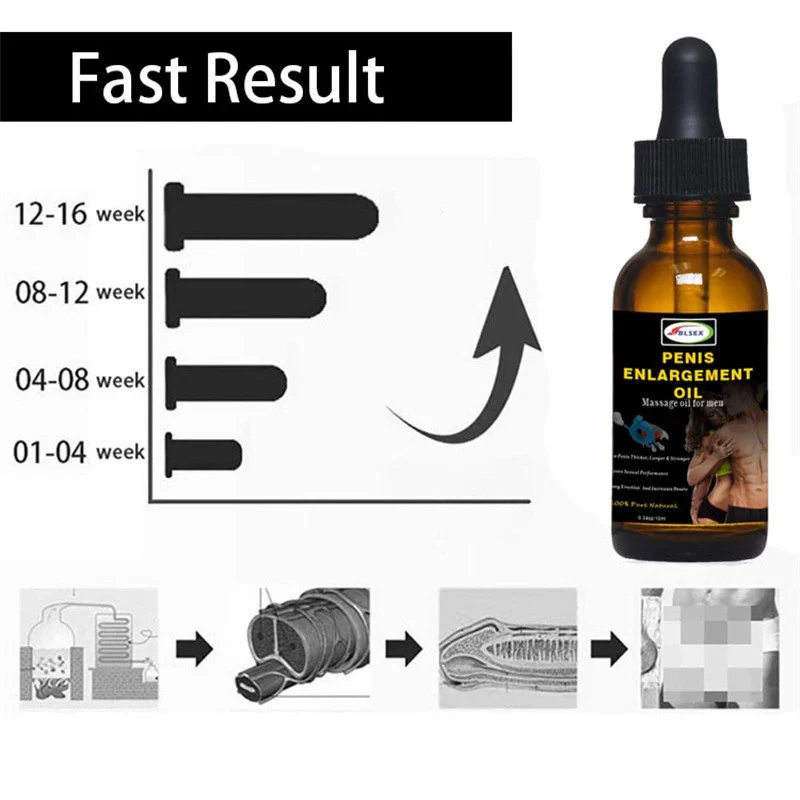 Male Private Care 10ML Natural Extract Essence Men Enhancement Essential Oil Sex Penis Massage Oil