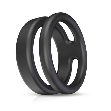 Men's Delayed Ejaculation Silicone Sleeve Double Ring Physical Locking Decorations