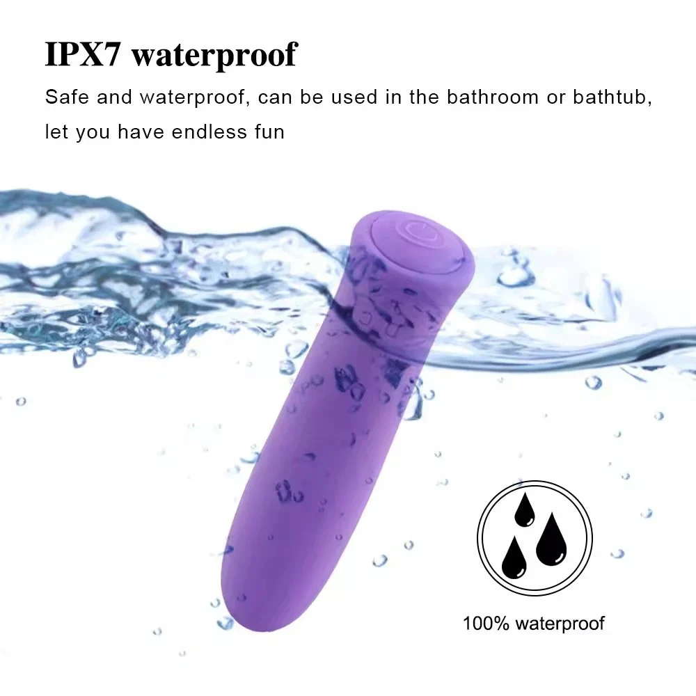 Silicone Bullet Vibrators USB Rechargeable Mini Bullet Vibrators Sex Toys for Female Masturbation