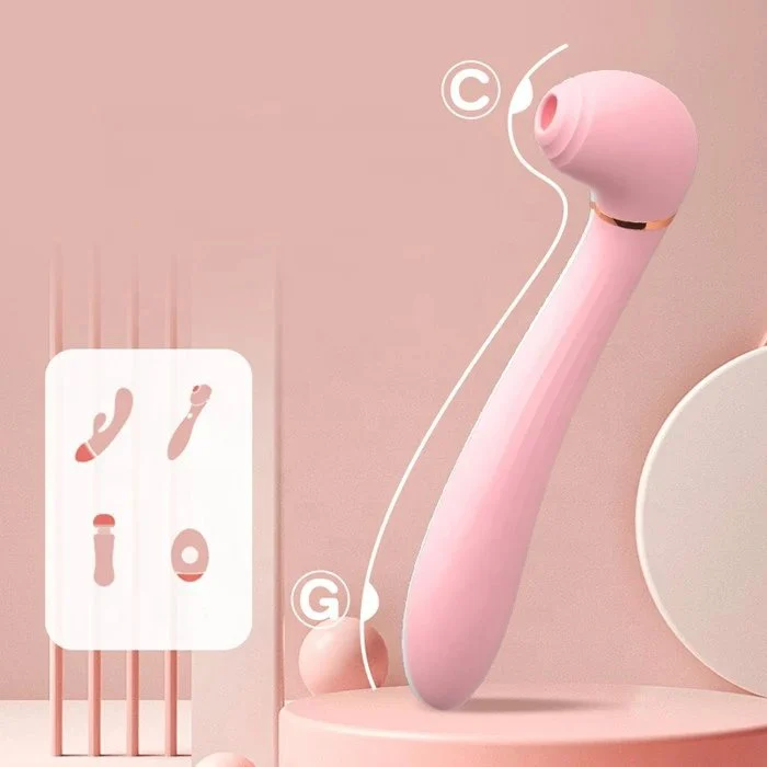 USB Rechargeable 10 Frequency Av Wand Vibrator Women's Sucking Vibrating Massage Toy Vaginal Vibrators