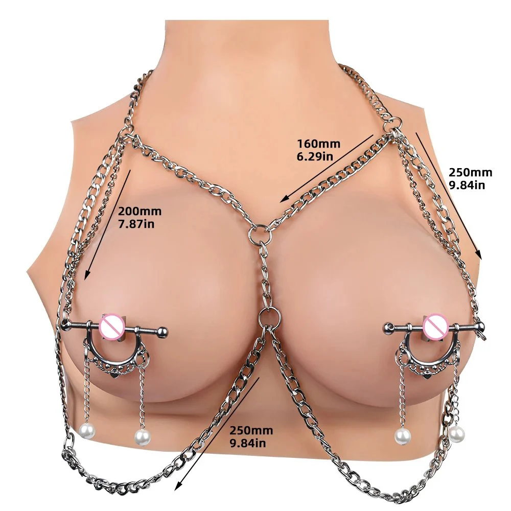 Pairs of Nipple Clamps Golden Chain Matched for Women Sexy Breast Drop Shipping