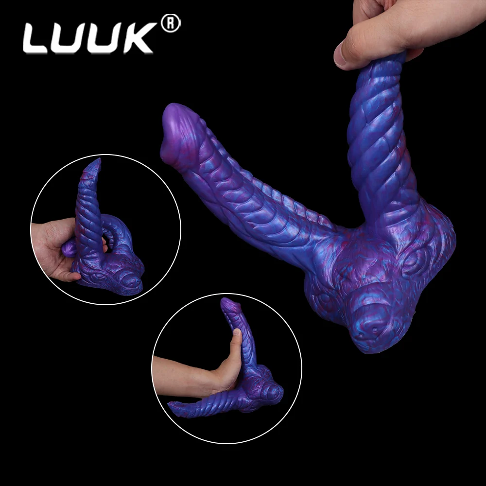 Sex Toy Masturbation Big Silicone Rubber Real Cock Double Head Rubber Penis Dildo for Lesbian Gay