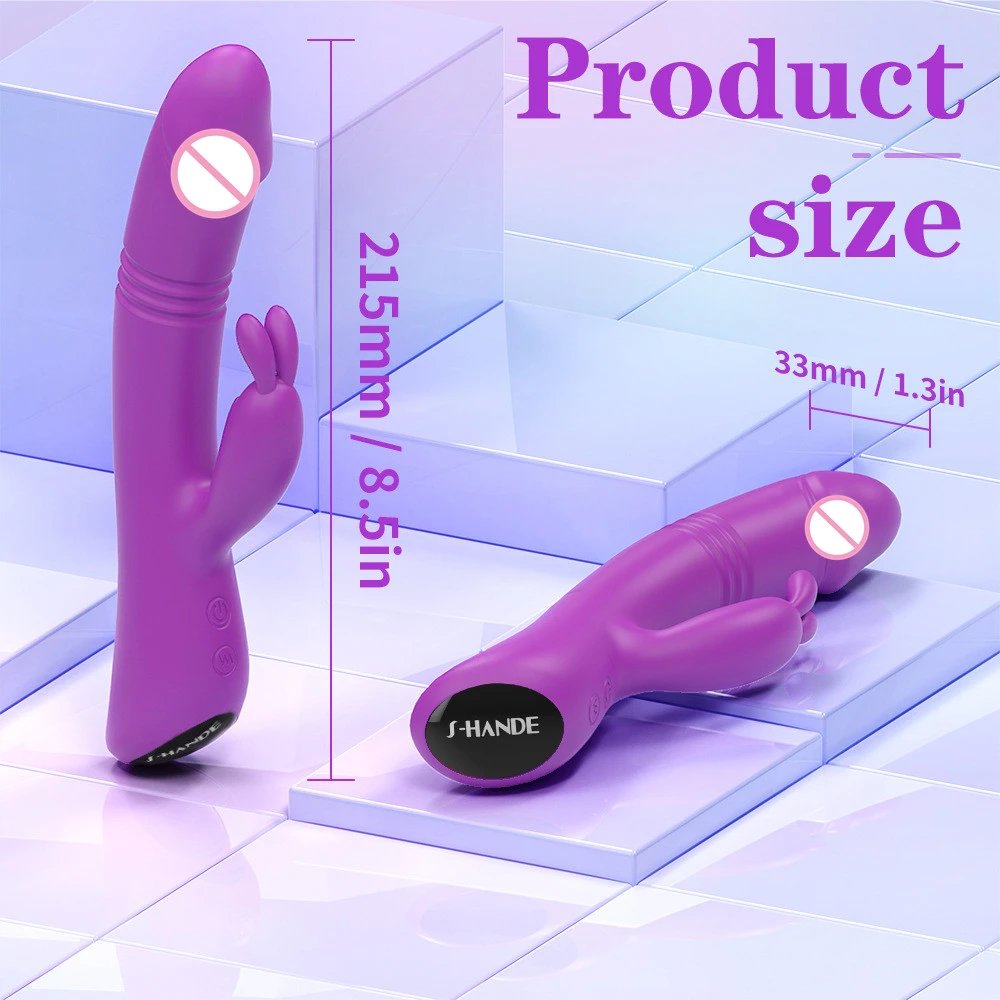Waterproof Rechargeable Realistic Dildo G Spot Clitoral Stimulator Rabbit Vibrator Sex Toys for Women