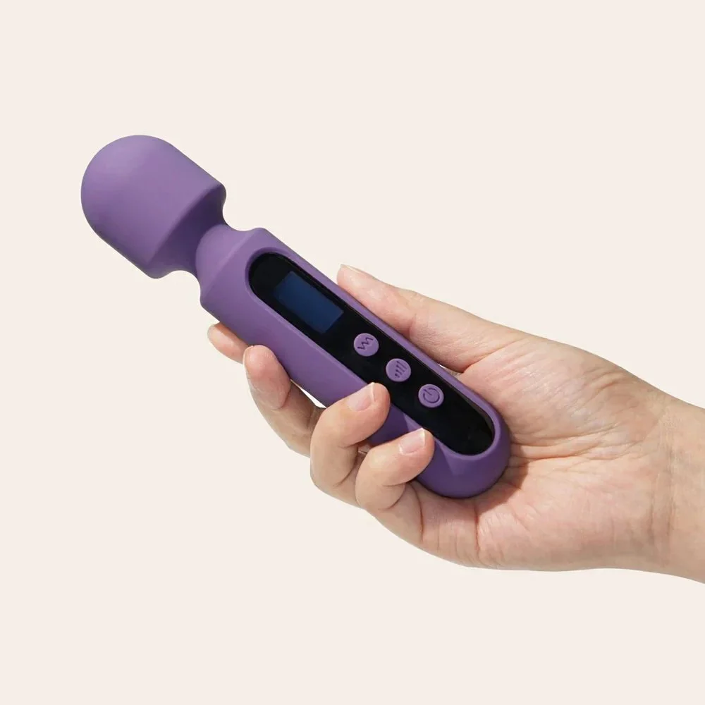Couple Adult Sex Toy Wand Vibrator Kits Clit G Spot Glans Clitoral Stimulator Vibrating Dildo Massager Vibrator with LCD Display