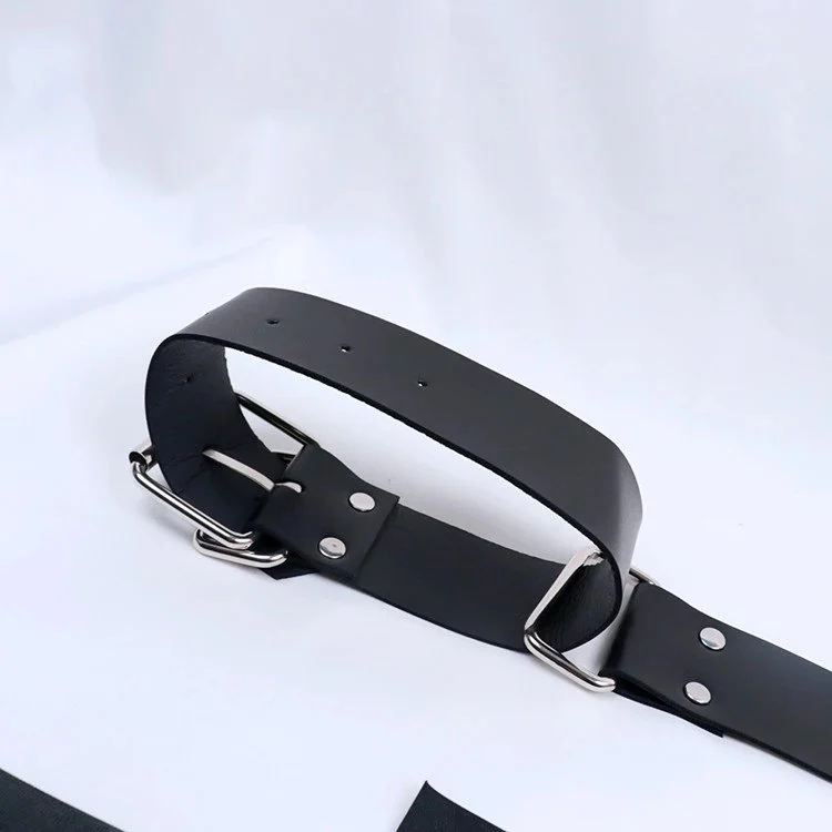 Adult Sex Toy Leather Back Handcuffs Bondage Gear Adjustable for Couples