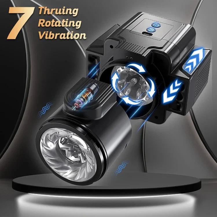Full Automatic Telescopic Rotating Masturbation Cup With Heating Penis Trainer for Male Masturbation