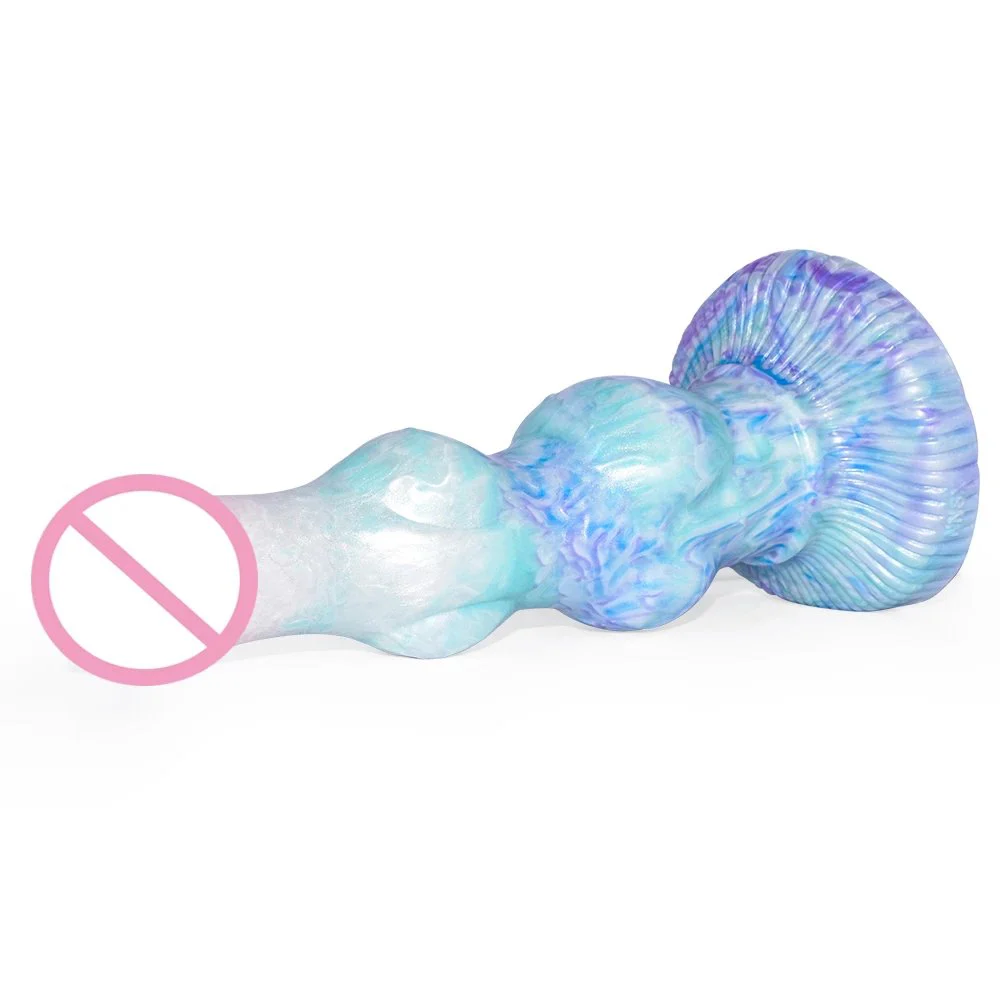 Color Liquid Silicone Alien Strapon Dildo Female G-spot Stimulate Masturbation Dildo Sex Products Penis